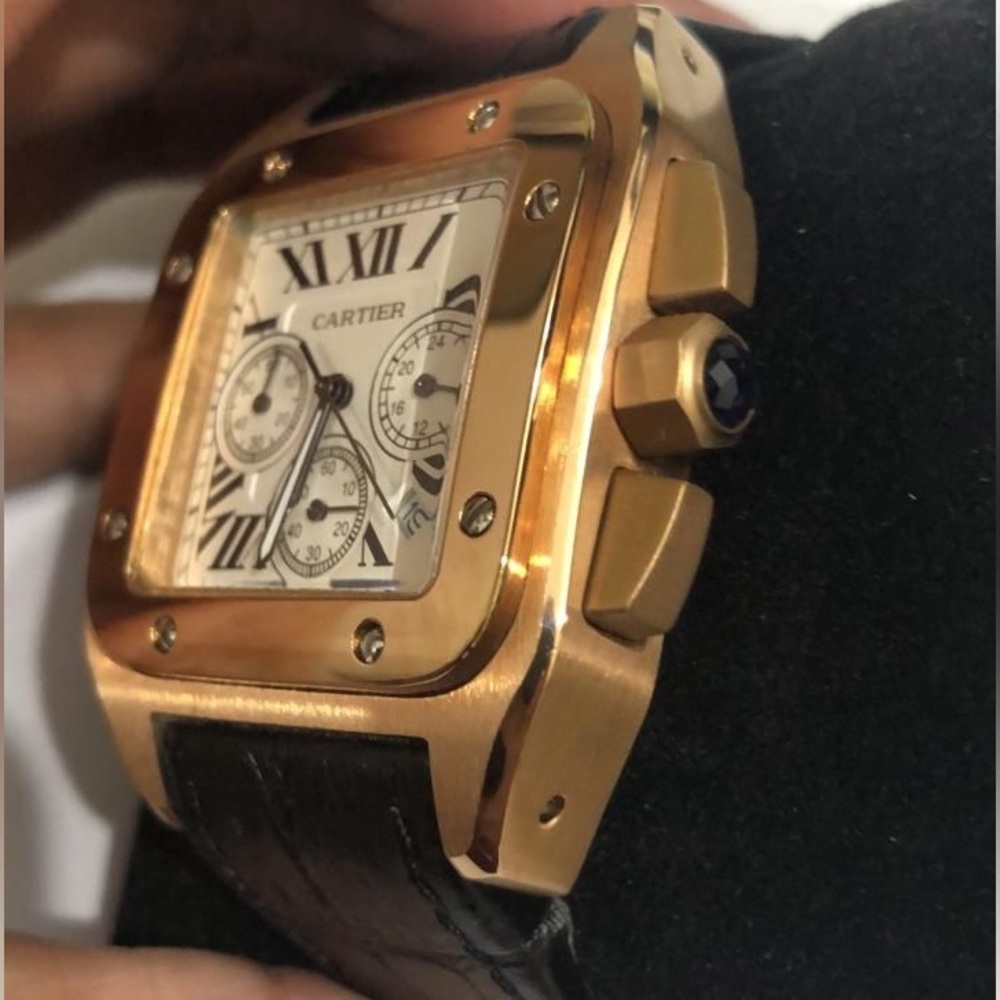 Cartier Santos 100 XL Chronographe watch